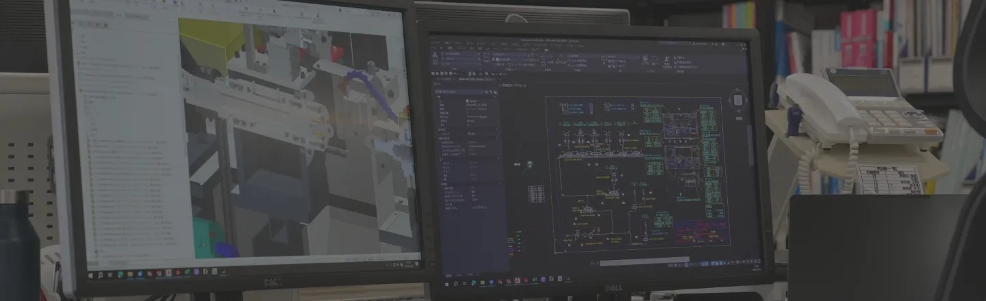 機械の操作する作業員の写真